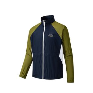 ANTA Куртка унисекс темно-синяя с зеленым, Midnight Blue/Cycle Green