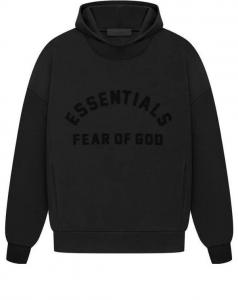 Кроссовки Fear of God Essentials SS23 Arch Logo Hoodie 'Jet Black', черный