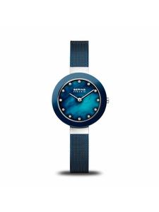 Bering Аналоговые женские часы синего цвета