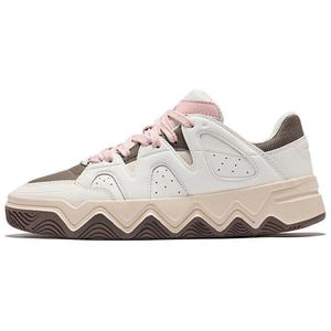 Erke Теплые, нескользящие, легкие, низкие, женские, кроссовки для скейтбординга, белые, коричневые