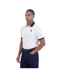 Мужская поло спортивного кроя Checker Rib Tech Pique Ben Sherman, белый