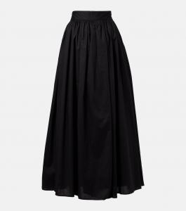 Хлопковая макси-юбка Adriana Degreas, черный