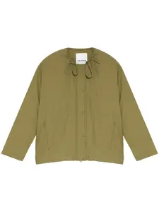 Пуховик с кулиской YVES SALOMON, зеленый