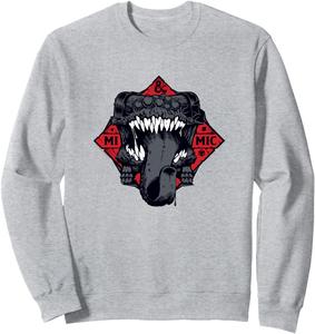 Толстовка с логотипом «Подземелья и драконы: Среднее чудовище с большим языком», серая Dungeons & Dragons