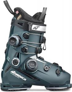 Женские высокопроизводительные горнолыжные ботинки Nordica Speedmachine 3 105 W BOA Double Dial со средней посадкой, Green / Black / Aquamarine