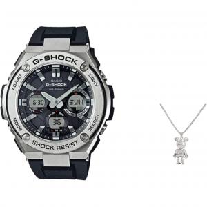 G-SHOCK Часы G SHOCK Solar Movement Resin Strap Watch Unisex Black Dial