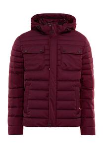 Стеганая куртка, капюшон, воротник стойка, мужская LERROS, цвет 362 Deep Garnet R