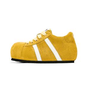 SMILEY Кроссовки Prewalker Low top для скейтбординга, женские, теплые, желтые