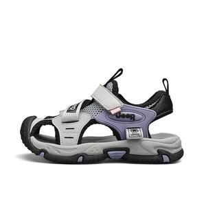 Антиударные, устойчивые к истиранию и дышащие низкие сандалии для детей Jeep, серый