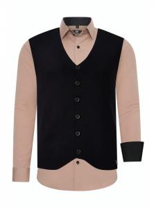 Rusty Neal Комплект из рубашки и жилета (2 шт.), бежевый цвет