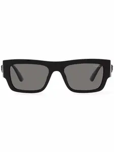 Солнцезащитные очки в квадратной оправе с логотипом Versace Eyewear, черный