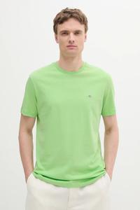 Хлопковая футболка Gant, зеленый