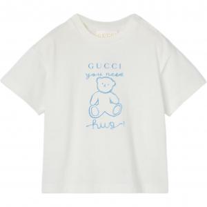 GUCCI Футболка Cruise SS25 белая для младенцев и малышей
