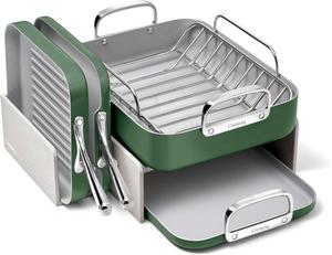 Набор квадратных сковородок Caraway, зеленый