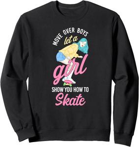 Толстовка для девочек Как кататься на скейтборде, черная Skateboarding Skateboarder Skater Skate Hd0