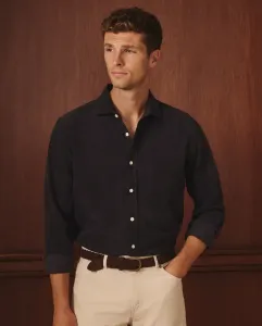 Мужская рубашка из микровельвета Lloyd's, темно-синий