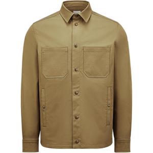 Габардиновая рубашка Moncler, оливковый