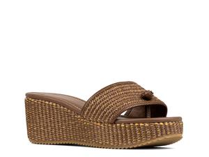 Сандалии Donald Pliner Silli Wedge Sandal, Saddle Brown