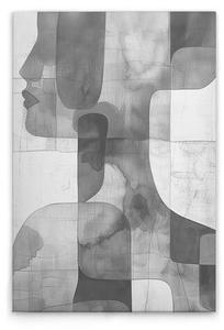 Картина на холсте A.S. Création Abstract Woman, 50x2x75 см цвет grauweiss