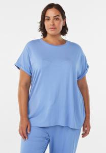 Пижамный топ Zizzi LOCKERES, English M W White/Light Blue