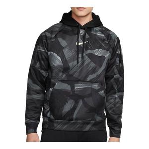 Толстовка Nike Therma-FIT hooded jacket 'Grey Black', черный