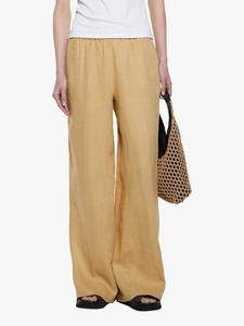 Широкие брюки из чистого льна SISLEY, Mid Yellow