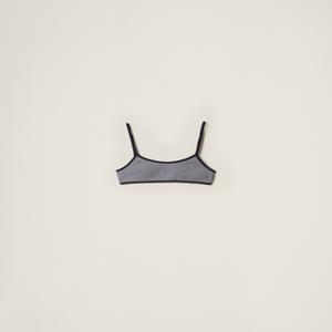 Технический вязаный купальник MIU MIU, серый