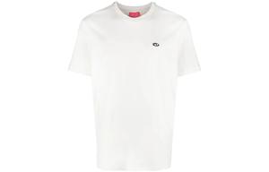 Футболка с овальным патчем DIESEL, белая