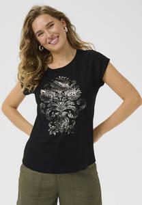 Футболка с принтом KAALLY HERA Kaffe, цвет Black Deep