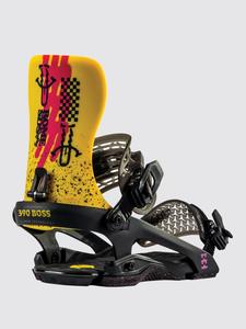 Крепления для сноуборда Rome 390 Boss 2023 Snowboard-Bindung, yellow