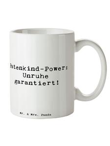 Кружка Godchild Power с надписью на белом фоне Mr. & Mrs. Panda