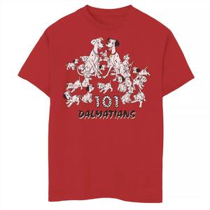 Футболка с рисунком Disney's 101 далматинец для мальчиков 8–20 лет Happy Family Puppies Group Licensed Character