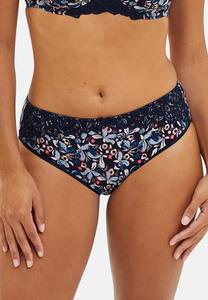 Брифы Sans Complexe COMPLEXE, Imprimé Floral Bleu Rose Pale/Dark Blue