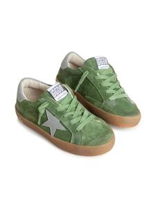 Замшевые кроссовки Golden Goose Kids Super Star, зеленый