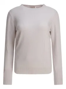 Шерстяной свитер с круглым вырезом Agnona, серый