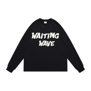 Футболка унисекс WAITINGWAVE, Серый
