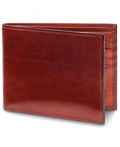 Мужской кошелек с 8 карманами из старой кожи - RFID Bosca, коричневый