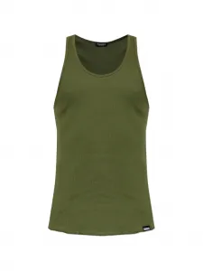 Ребристый вязаный топ Dsquared2, зеленый