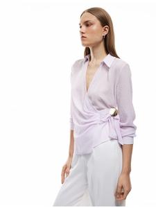 Блузка LS в фиолетовую клетку KOTON