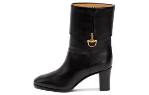 Ботильоны женские Gucci Half Horsebit, черный