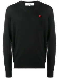 Джемпер с контрастным логотипом Comme Des Garçons Play, черный