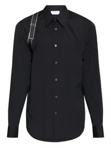 Рубашка с ремешками Alexander Mcqueen, черный