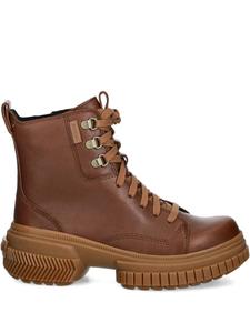 Женские сапоги SOREL кожаные с круглым носком, коричневый