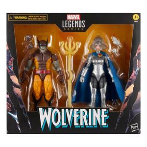 Набор из 2 фигурок: Фигурка Росомахи к 50-летию Marvel Legends, 2 шт., Росомаха и Лиландра Нерамани, 15 см Inna marka