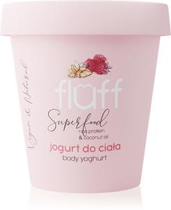 Йогурт для тела «Малина и миндаль» Fluff, rice protein & coconut oil 180 мл