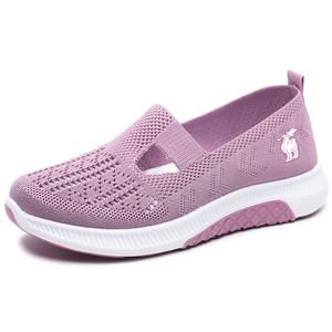 Flyknit Shoes Balance устойчивые к истиранию легкие дышащие нескользящие повседневные ботинки unisex PROTECTCAMEL, фиолетовый