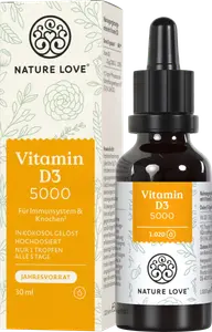 Витамин D3 5000 МЕ капли 30мл Nature Love