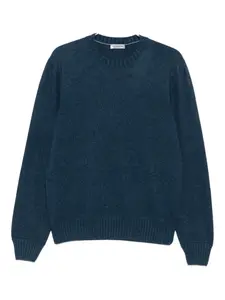 Шерстяной свитер с круглым вырезом Vengera, синий