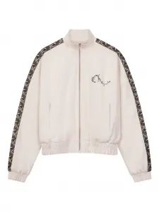 Спортивная куртка с кружевными вставками и вышивкой ROUGH., белый