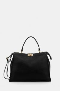 Кожаная сумка Answear.Lab, черный